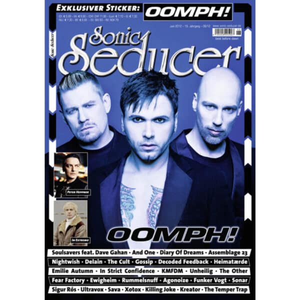 Sonic Seducer 06/2012 mit Oomph!-Titelstory + 17 Track CD mit exkl. Remix + exkl. Sticker von Oomph!, im Mag: In Extremo, Peter Heppner, Assemblage 23, The Cult u.v.m. @ Sonic Seducer
