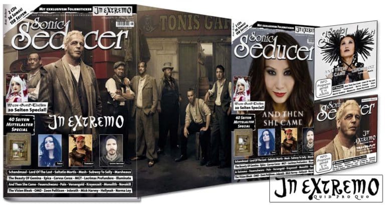 Sonic Seducer 07-08/2016 mit In Extremo Titelstory + 2 CD`s + Mittelalter-Special + WGT-Special und In Extremo Sticker, im Mag : In Extremo, Letzte Instanz, Lord Of The Lost @ Sonic Seducer