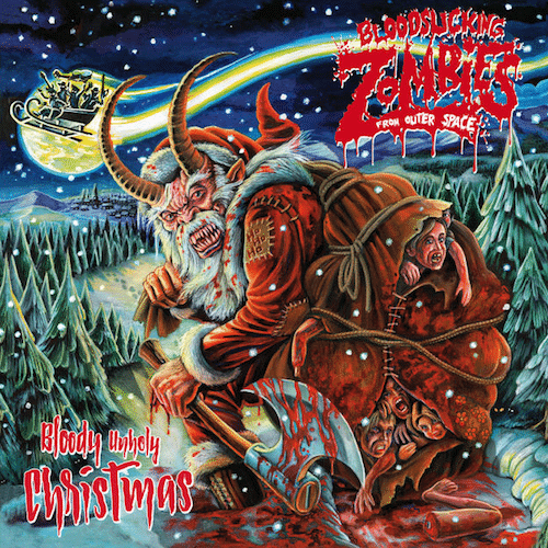 Bloodsucking Zombies From Outer Space Bloody Unholy Christmas CD Cover