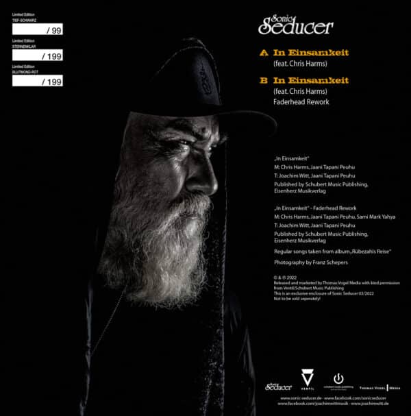 LIMITED EDITION Sonic Seducer 03/2022 mit tief-schwarzer Joachim Witt-Deluxe-Vinyl „In Einsamkeit (feat. Chris Harms/Lord Of The Lost)“ (handsigniert) + EP-CD + Cold Hands CD @ Sonic Seducer