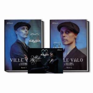 Ville Valo HIM Chronik-Buch Set - Band 1 + 2 signierte Fotokarte limited 666 2023 Neon Noir live Tour Sonic Seducer