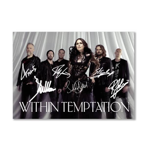 Within Temptation Chronik-Buch Hardcover limitiert 499 Ex. + signierte Autogrammkarte @ Sonic Seducer