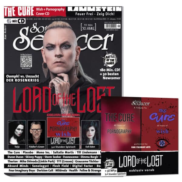 Sonic Seducer 12-2023 / 01-2024 Lord Of The Lost Weapons of Mass Seduction The Cure Wish Cover CD