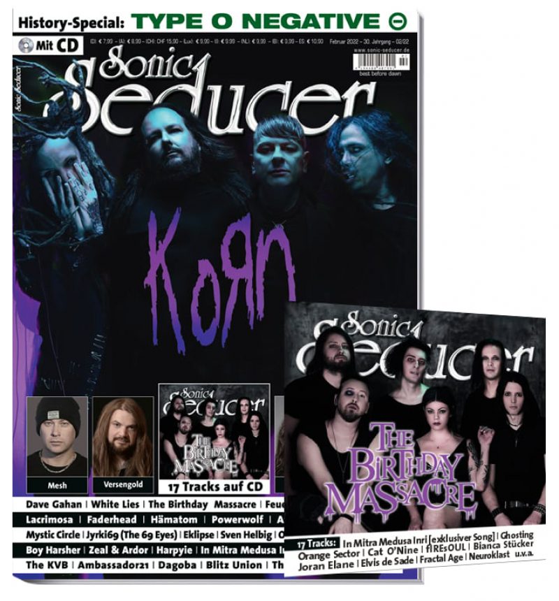 Sonic Seducer Titel Korn 02 22 02 3D mit CD